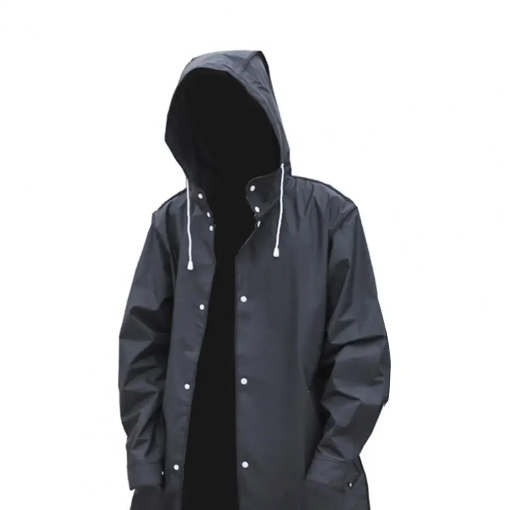 Men’s Hooded Coat – Waterproof – Oversized Fit – Long Length – Outdoor Casual Wear