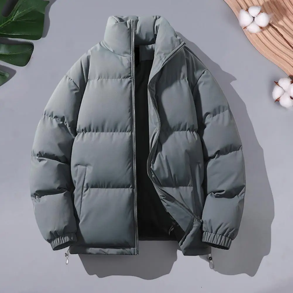 Men’s Puffer Jacket – Lightweight Quilted – Stand-Up Collar – Relaxed Fit Warm Layer