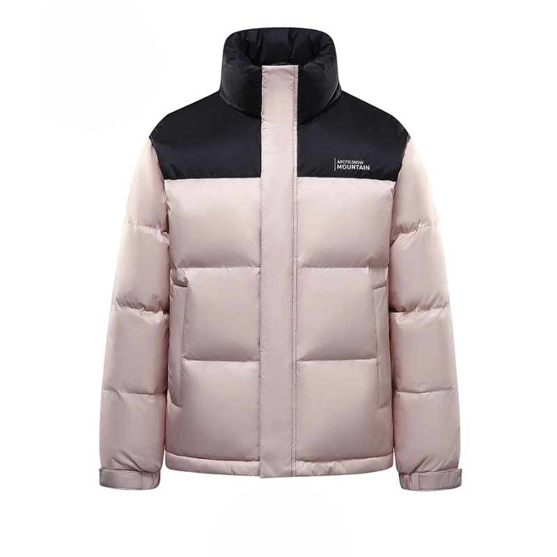 Men’s Puffer Jacket – Quilted Insulated – Glossy Finish – Structured Fit