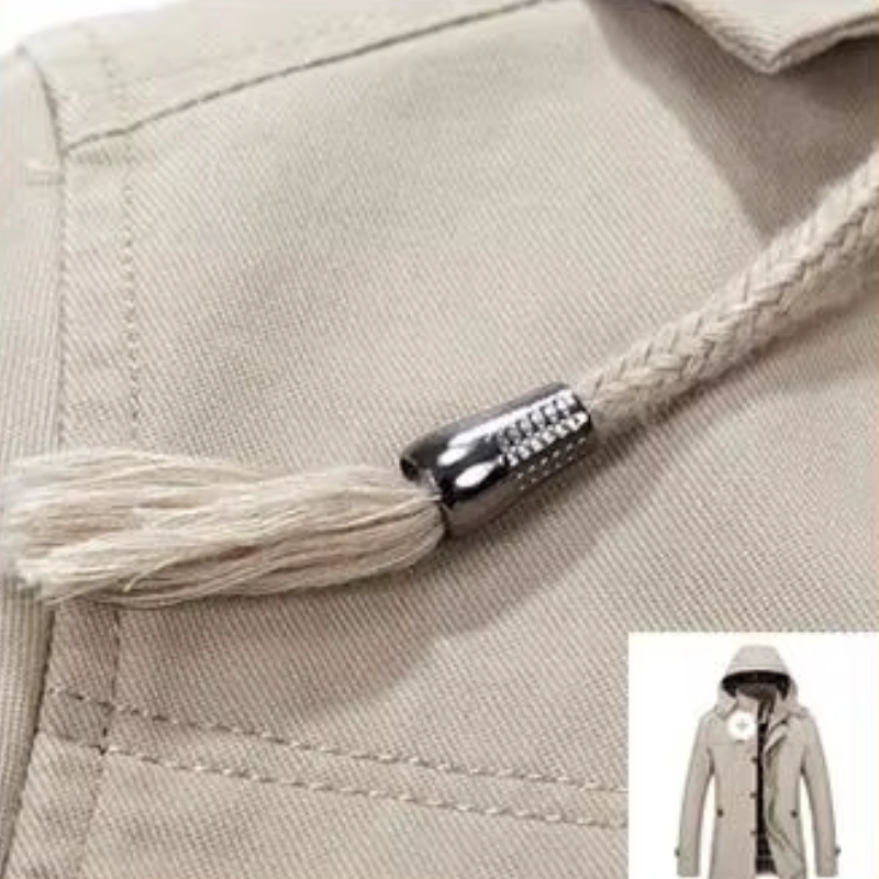 Men’s Parka Jacket – Tailored Fit – Water-Resistant – Hooded with Multiple Pockets
