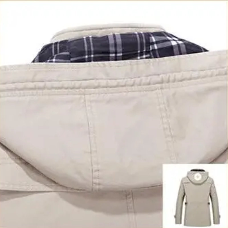 Men’s Parka Jacket – Tailored Fit – Water-Resistant – Hooded with Multiple Pockets