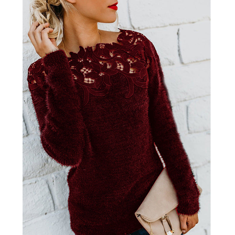 Breathable Minimalist Floral Jumper -Lightweight & All-Season Wear