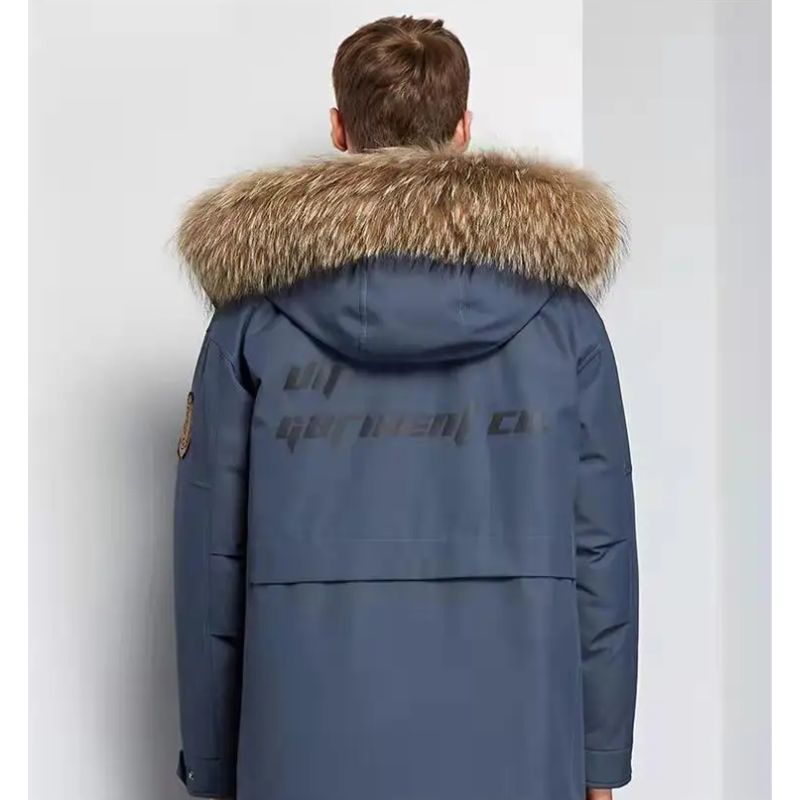 Men’s Parka Jacket – Relaxed Fit – Faux Fur Hood – Windproof Water-Resistant