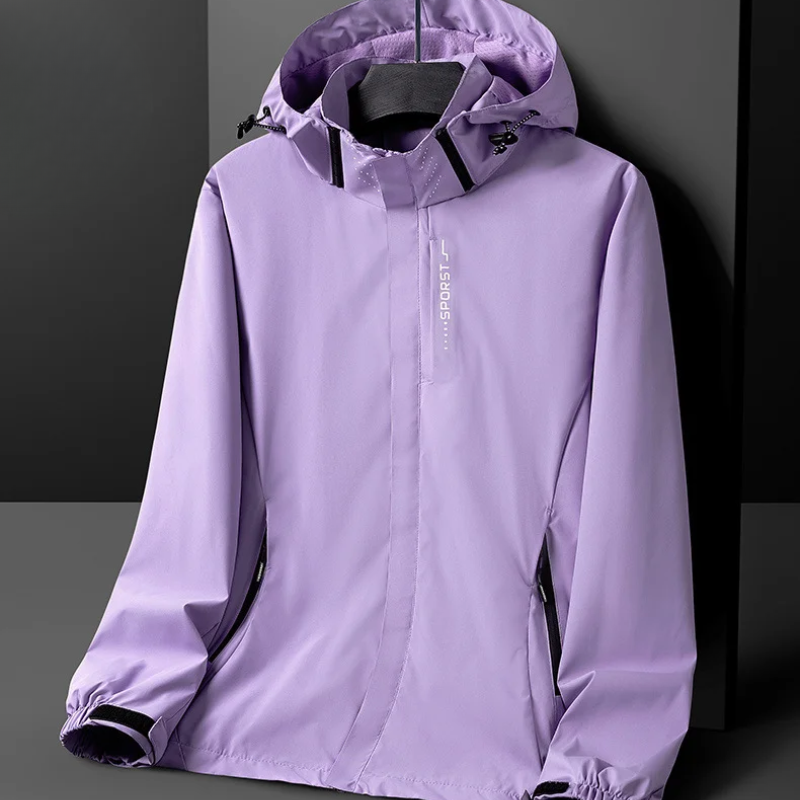Men’s Raincoat – Regular Fit – Lightweight Waterproof – High Collar – Hip Length