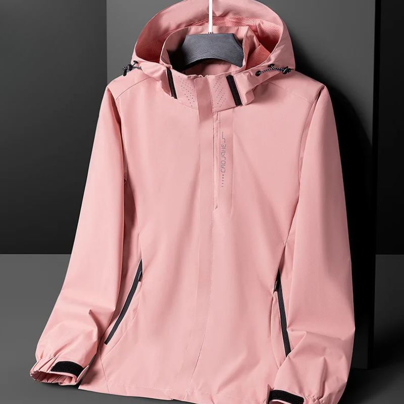 Men’s Raincoat – Regular Fit – Lightweight Waterproof – High Collar – Hip Length