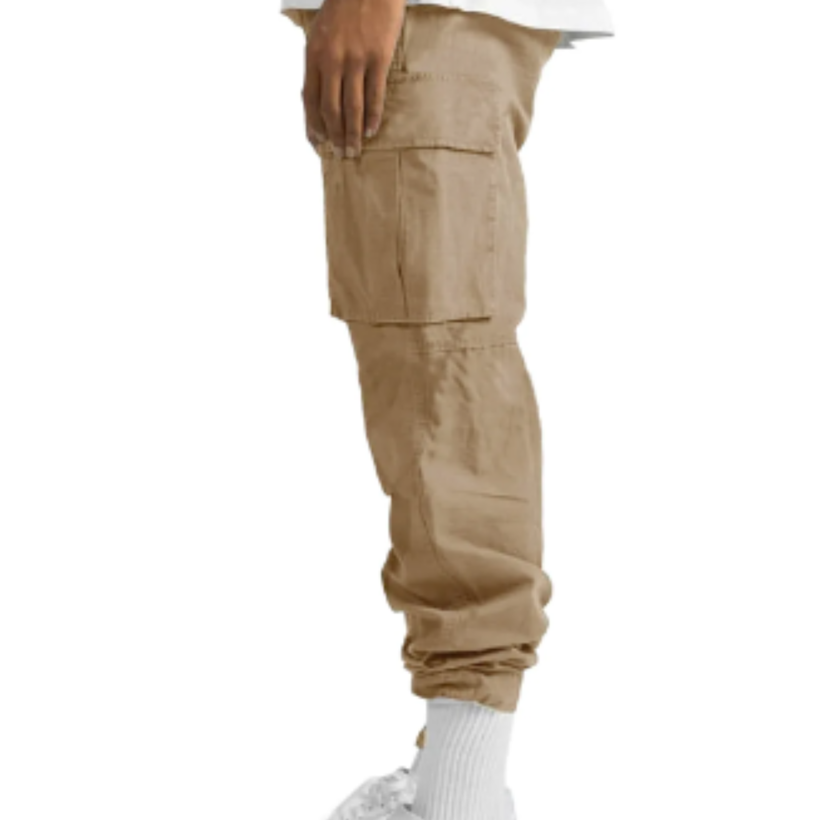 Men’s Cargo Trousers – Wide Fit –  Full Length – Multi Pocket Casual Wear