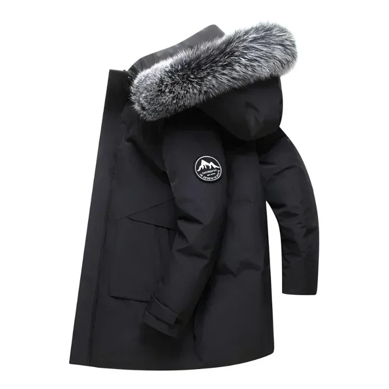 Men’s Parka Jacket – Structured Fit – Faux Fur Collar – Water-Resistant – Outdoor Wear