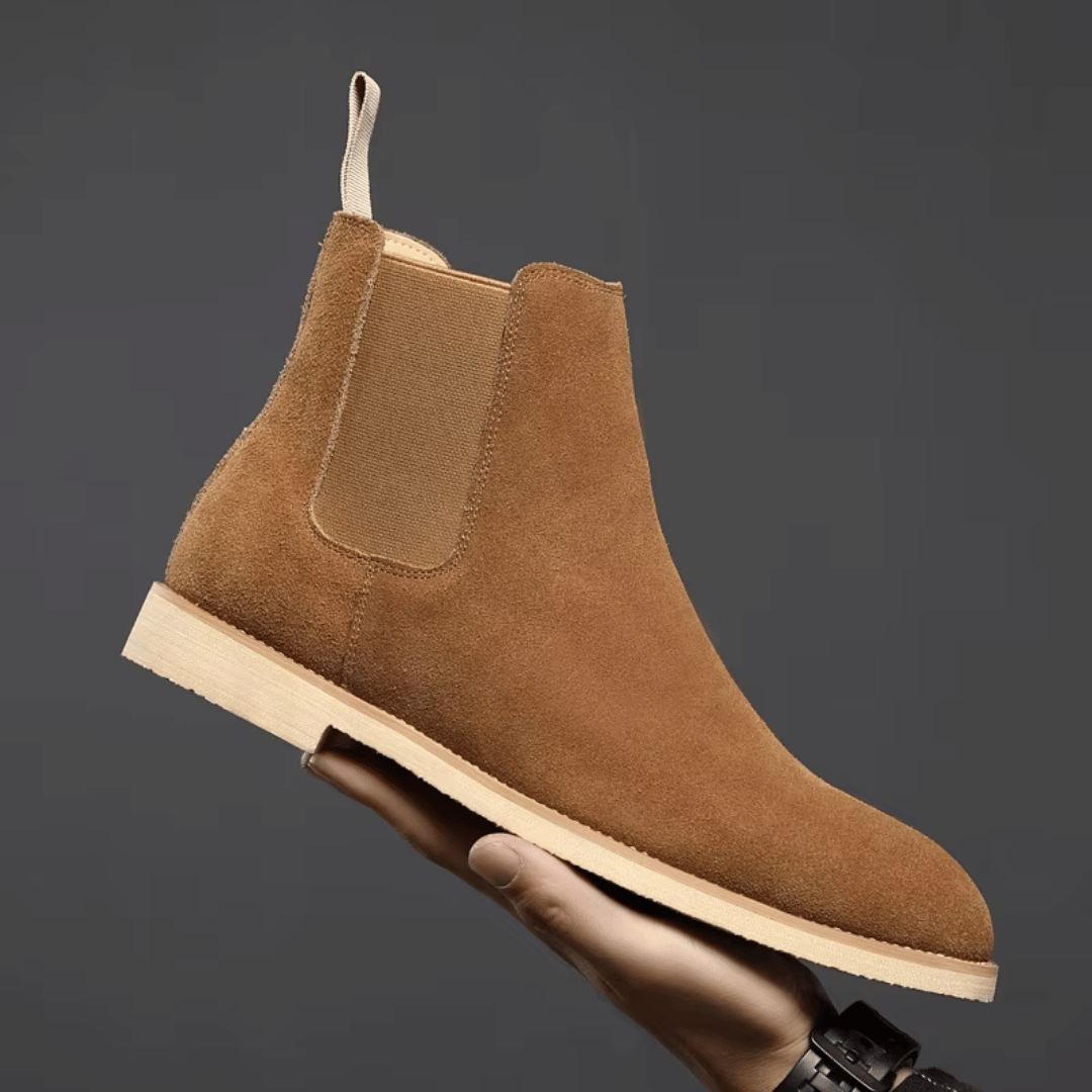 Men’s Chelsea Boots –  Slim Fit – Slip-On Ankle-Length Design