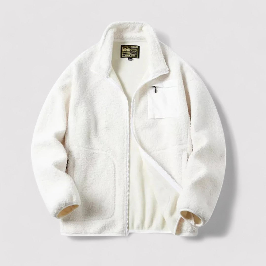 Thickened lamb fleece jacket for men