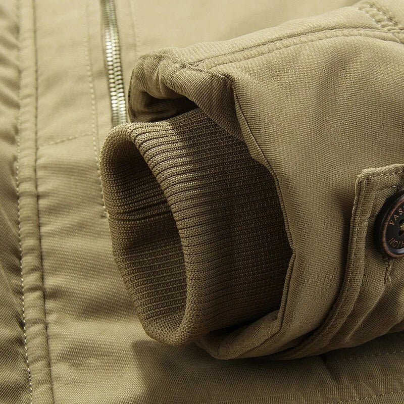 Men’s Parka Coat - Fur Lined - Detachable Hood - Insulated & Windproof