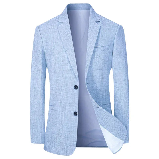 Men’s Tailored Coat – Slim Fit – Classic Notched Lapel – Two-Button Formal Style