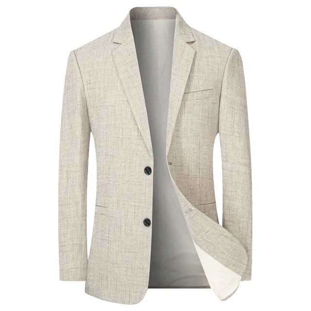 Men’s Tailored Coat – Slim Fit – Classic Notched Lapel – Two-Button Formal Style