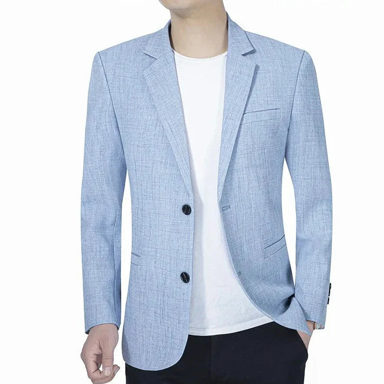 Men’s Tailored Coat – Slim Fit – Classic Notched Lapel – Two-Button Formal Style