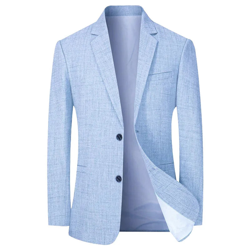Men’s Tailored Coat – Slim Fit – Classic Notched Lapel – Two-Button Formal Style