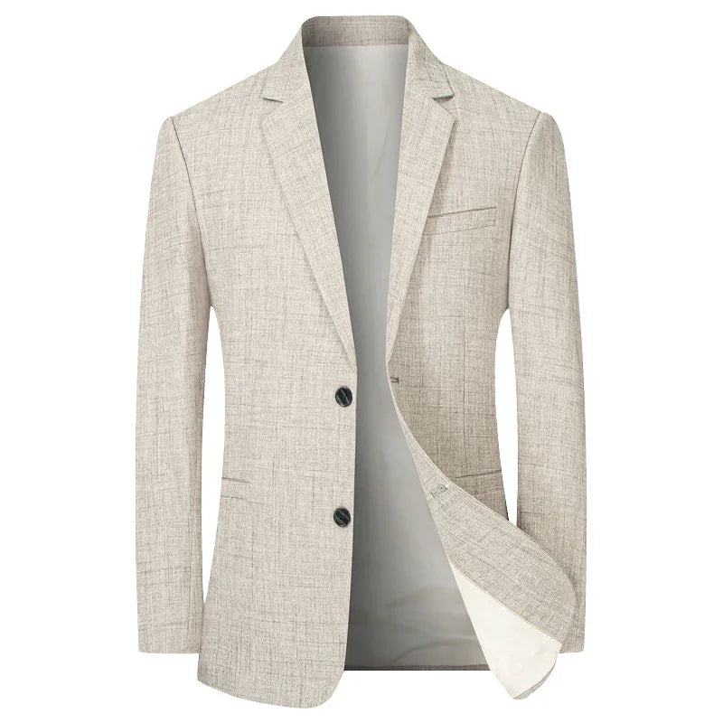 Men’s Tailored Coat – Slim Fit – Classic Notched Lapel – Two-Button Formal Style
