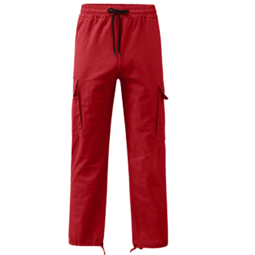 Men’s Cargo Trousers – Wide Fit –  Full Length – Multi Pocket Casual Wear