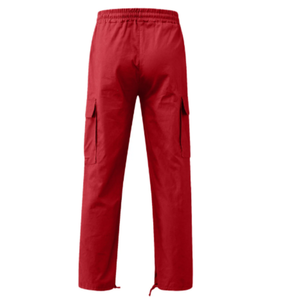 Men’s Cargo Trousers – Wide Fit –  Full Length – Multi Pocket Casual Wear