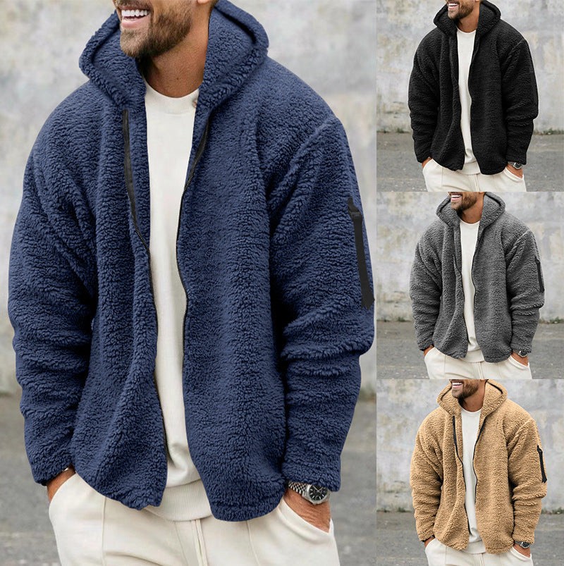 Men’s Softshell Jacket – Fleece Lined – Standard Fit – Zipper Pockets – High Neck