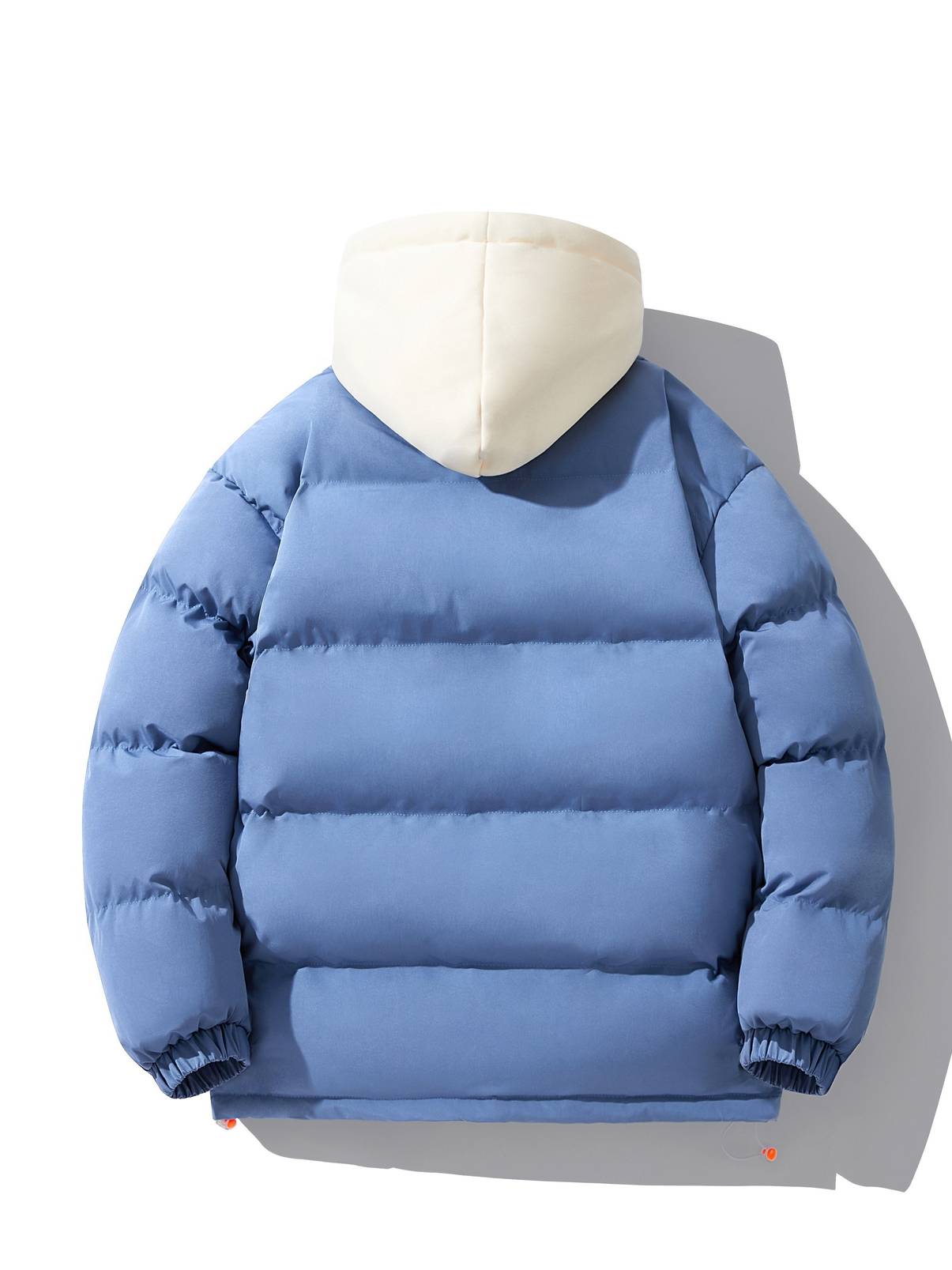 Men's Puffer Jacket - Hooded - Quilted Insulated Warmth - Full Zip Lightweight Outerwear