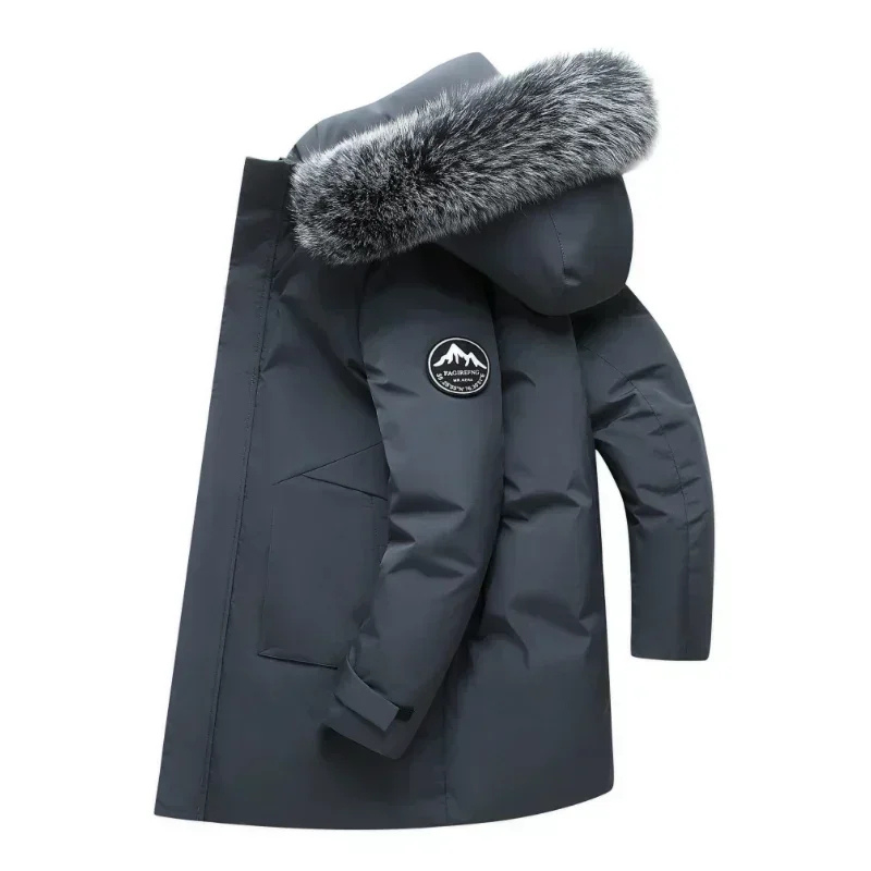 Men’s Parka Jacket – Structured Fit – Faux Fur Collar – Water-Resistant – Outdoor Wear