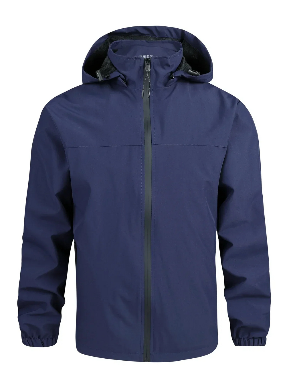 Men’s Waterproof Coat – Regular Fit – Breathable Technical Fabric – Hooded Rain Protection