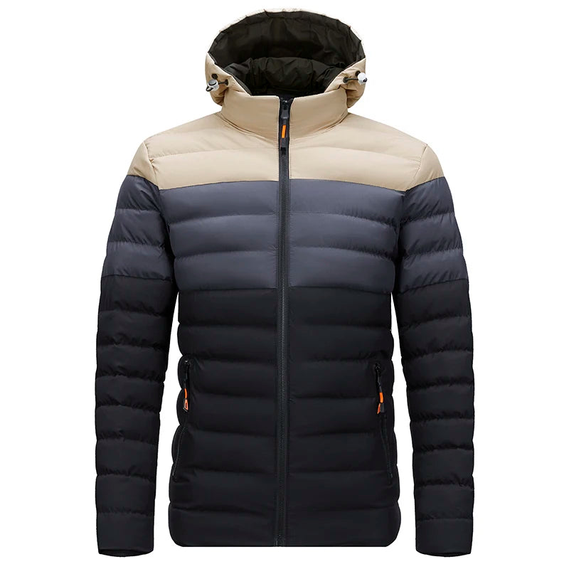 Men’s Quilted Jacket - Lightweight Insulated Outerwear - Zip Closure - Casual Everyday Wear