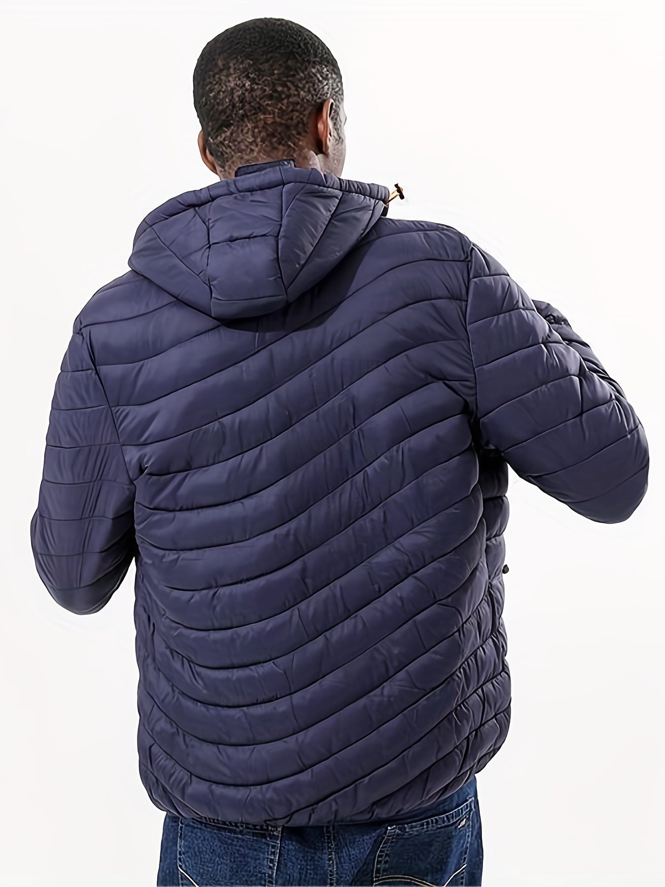 Men’s Puffer Jacket - Thick Insulated Warmth - Water-Resistant - Full Zip Hooded Outerwear