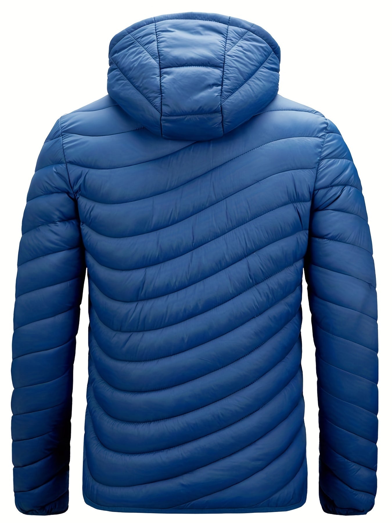 Men’s Puffer Jacket - Thick Insulated Warmth - Water-Resistant - Full Zip Hooded Outerwear