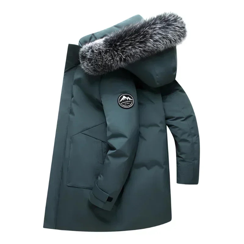 Men’s Parka Jacket – Structured Fit – Faux Fur Collar – Water-Resistant – Outdoor Wear