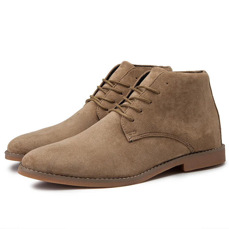 Men’s Chukka Boots – Ankle-High – Sleek Fit – Elegant Minimalist Design