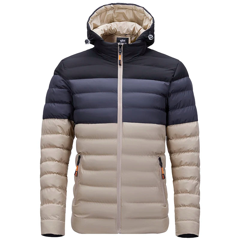 Men’s Quilted Jacket - Lightweight Insulated Outerwear - Zip Closure - Casual Everyday Wear