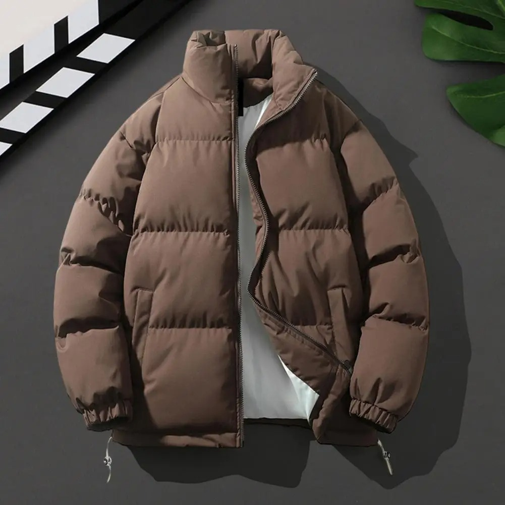 Men’s Puffer Jacket – Lightweight Quilted – Stand-Up Collar – Relaxed Fit Warm Layer