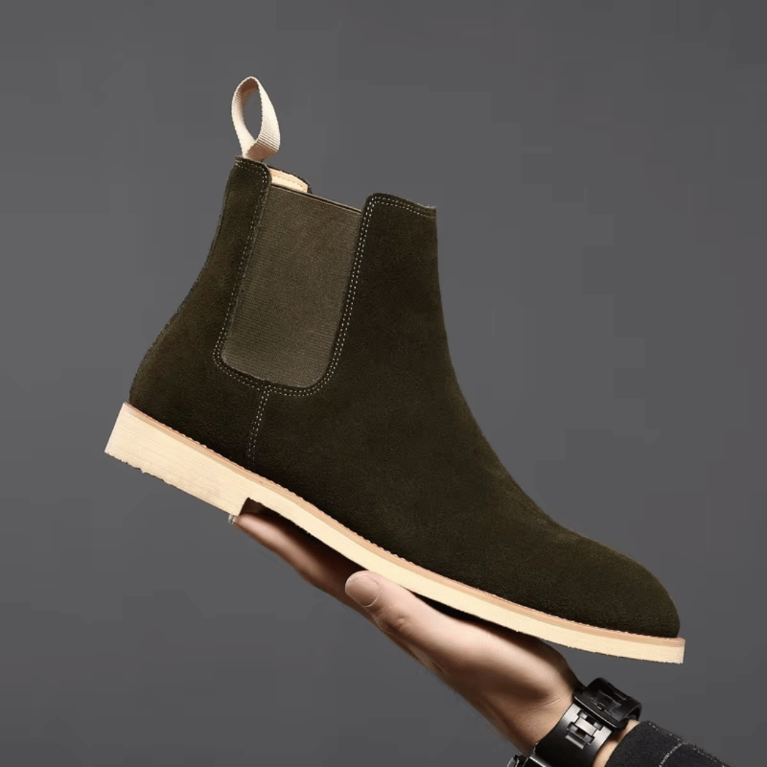 Men’s Chelsea Boots –  Slim Fit – Slip-On Ankle-Length Design
