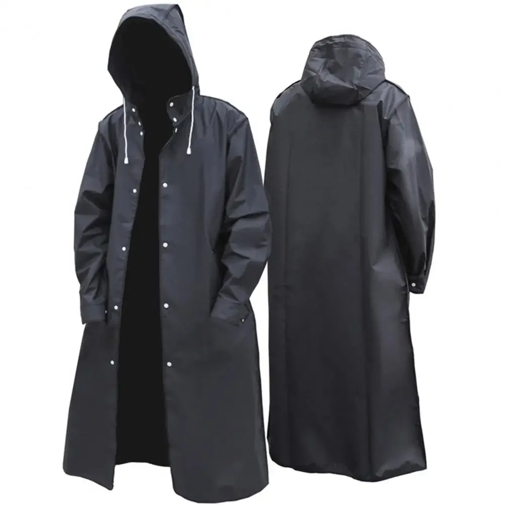 Men’s Hooded Coat – Waterproof – Oversized Fit – Long Length – Outdoor Casual Wear