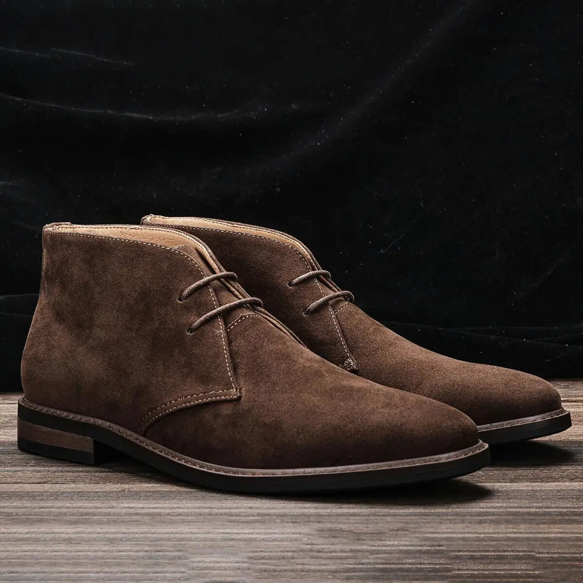 Men’s Chukka Boots – Classic Ankle Fit – Lace-Up – Smart Casual Versatile