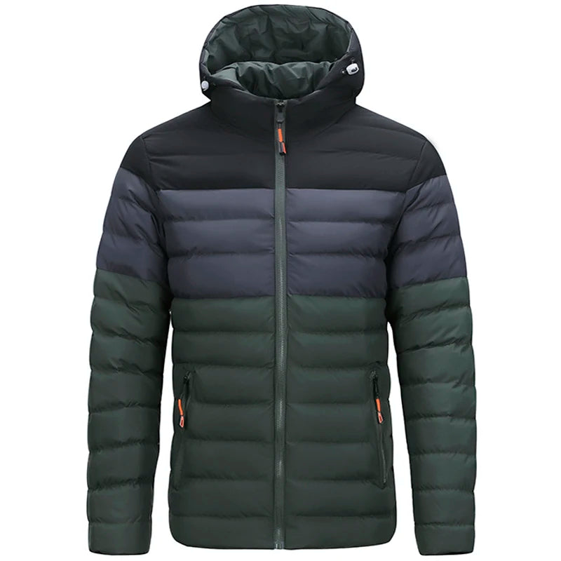 Men’s Quilted Jacket - Lightweight Insulated Outerwear - Zip Closure - Casual Everyday Wear