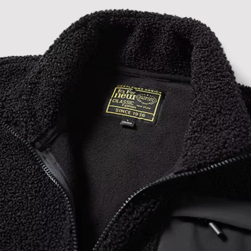 Thickened lamb fleece jacket for men