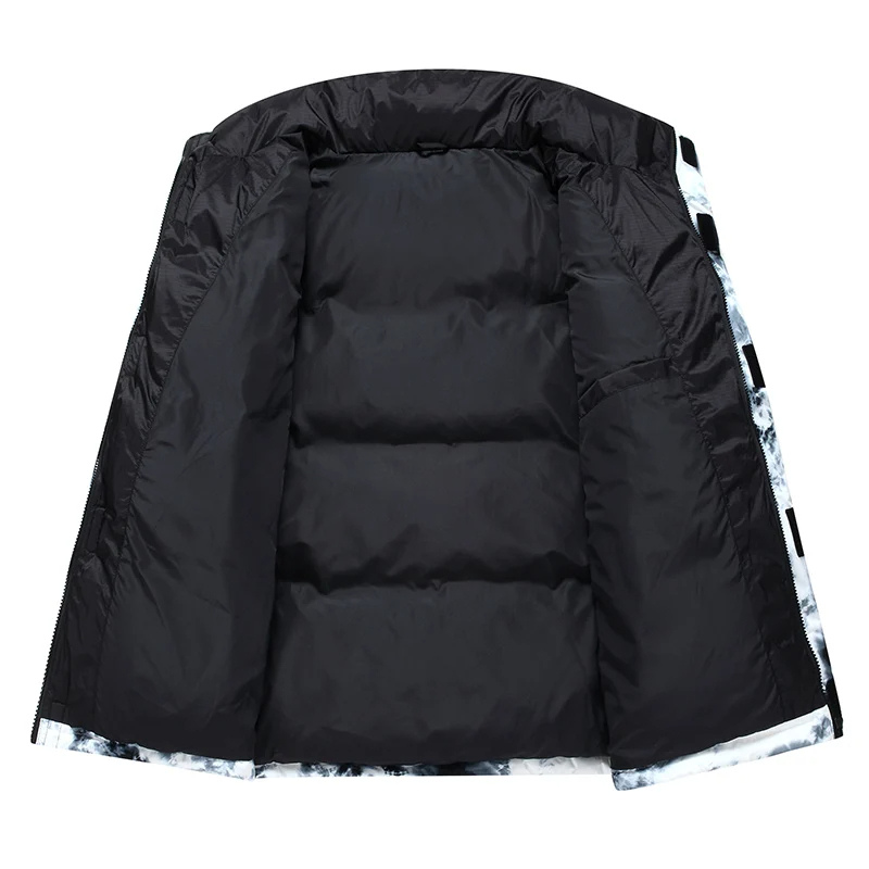 Men’s Puffer Jacket – Quilted Insulated – Glossy Finish – Structured Fit