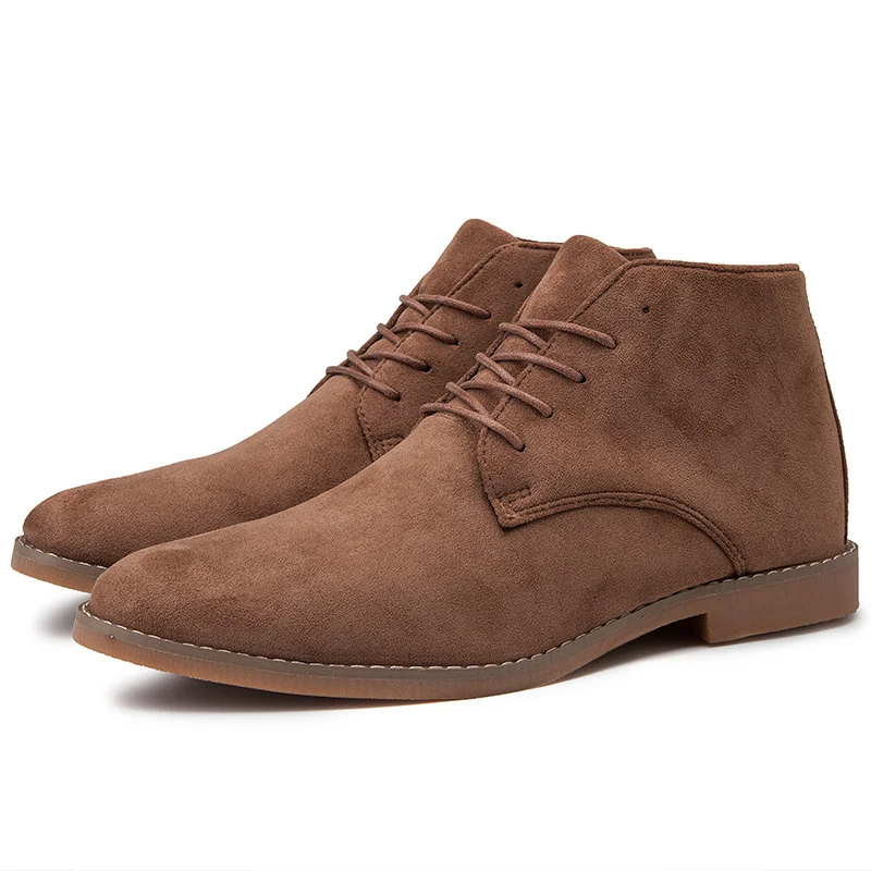 Men’s Chukka Boots – Ankle-High – Sleek Fit – Elegant Minimalist Design
