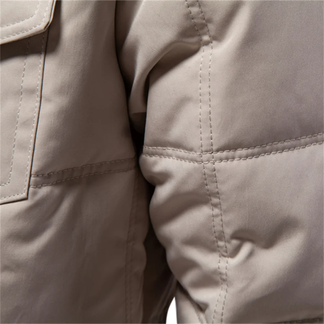 Classic plaid winter jacket for men
