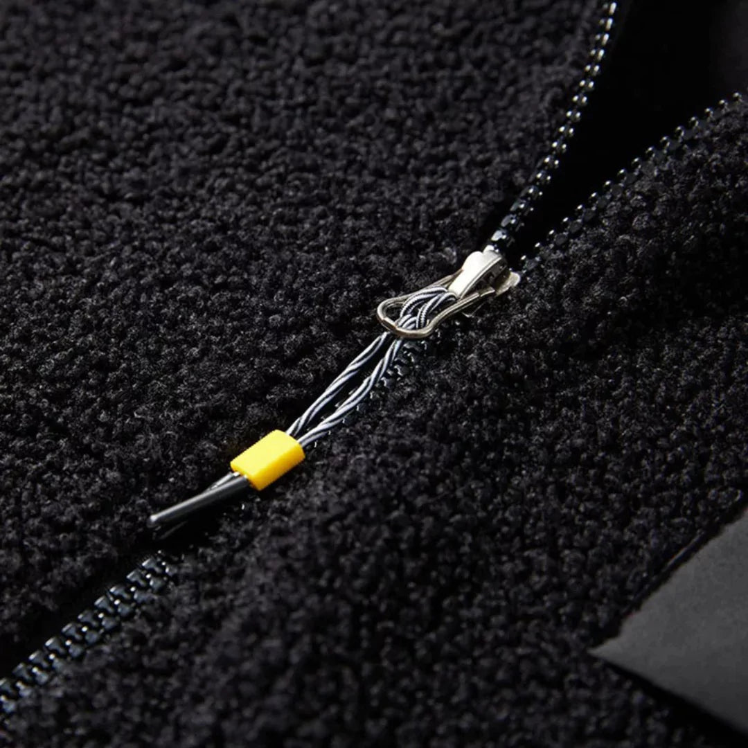 Thickened lamb fleece jacket for men