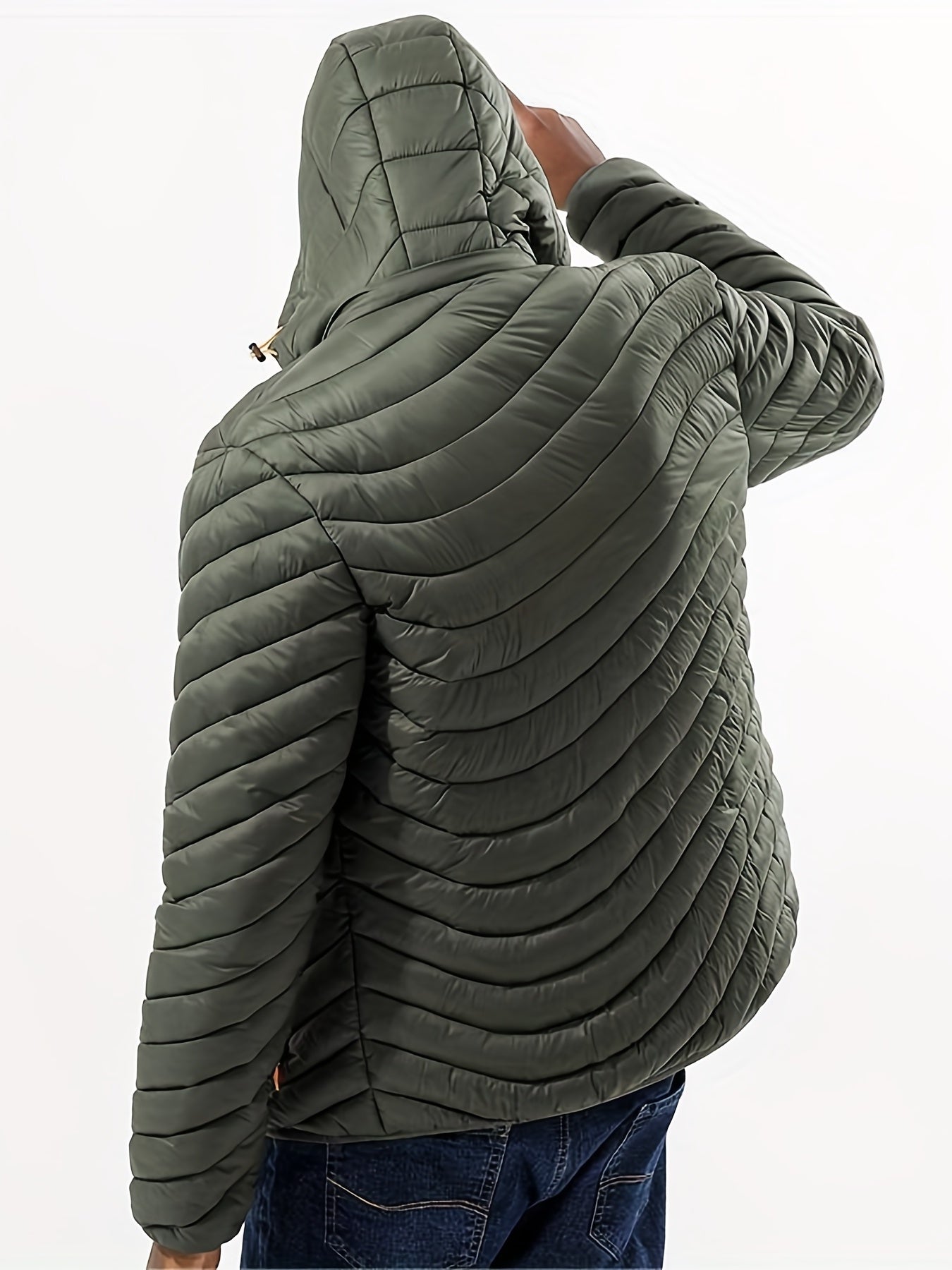 Men’s Puffer Jacket - Thick Insulated Warmth - Water-Resistant - Full Zip Hooded Outerwear