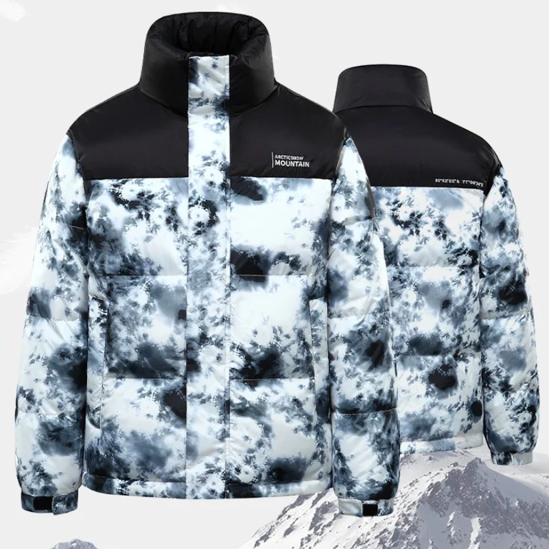 Men’s Puffer Jacket – Quilted Insulated – Glossy Finish – Structured Fit