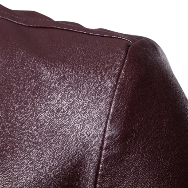 Men's Slim Fit Leather Jacket - Formal Two-Button Design, Stylish & Timeless