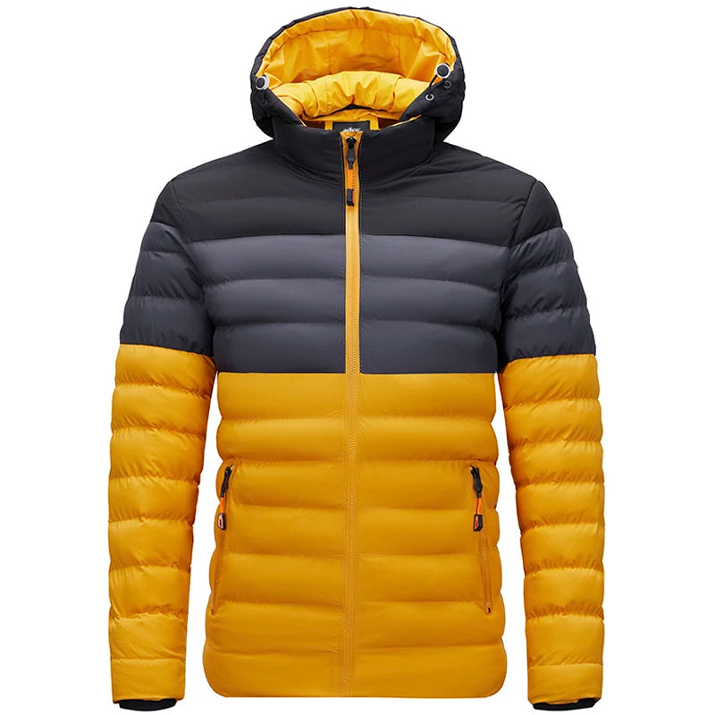 Men’s Quilted Jacket - Lightweight Insulated Outerwear - Zip Closure - Casual Everyday Wear