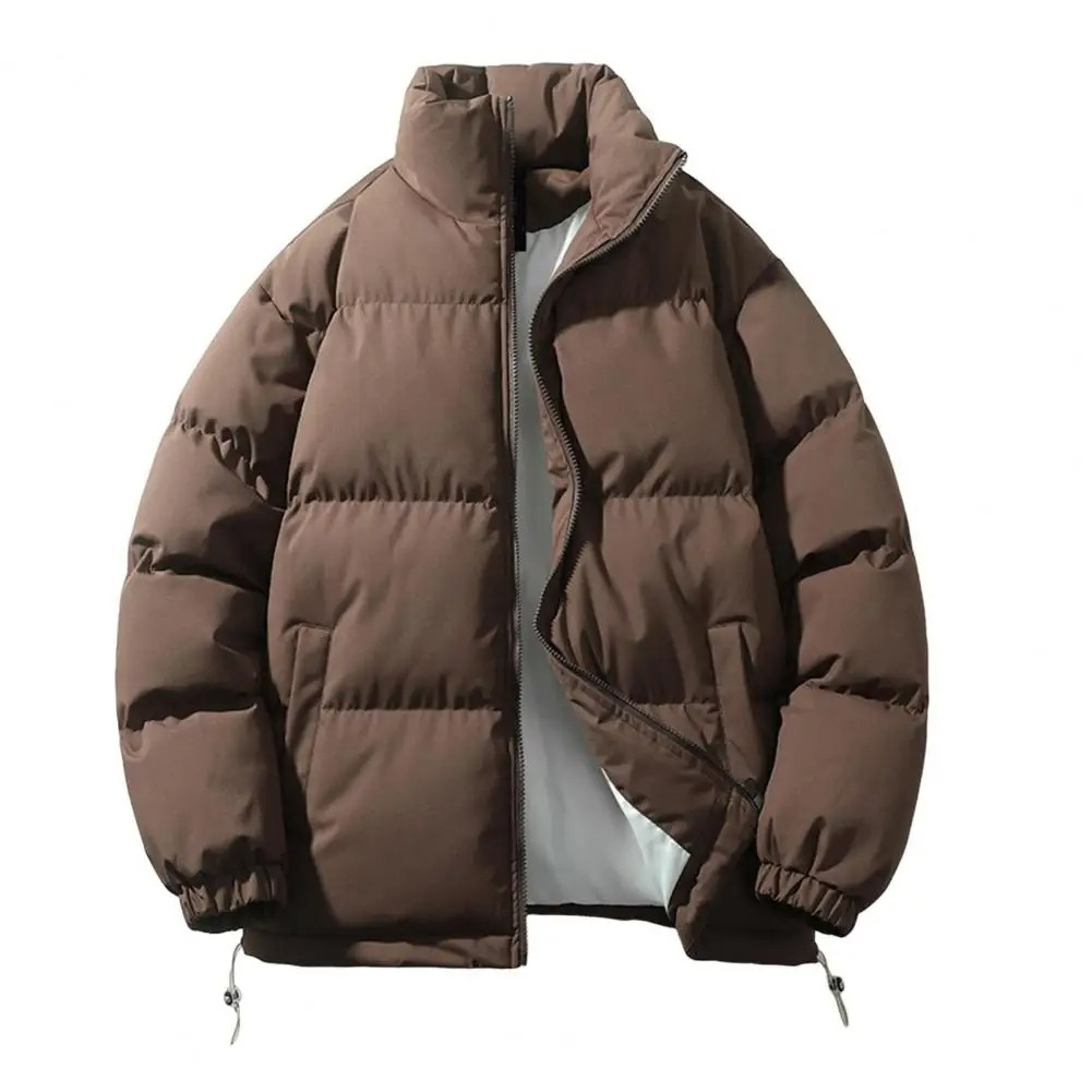Men’s Puffer Jacket – Lightweight Quilted – Stand-Up Collar – Relaxed Fit Warm Layer