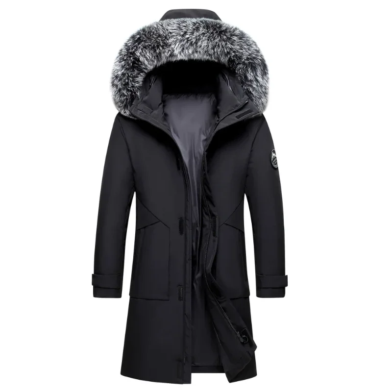 Men’s Parka Jacket – Structured Fit – Faux Fur Collar – Water-Resistant – Outdoor Wear