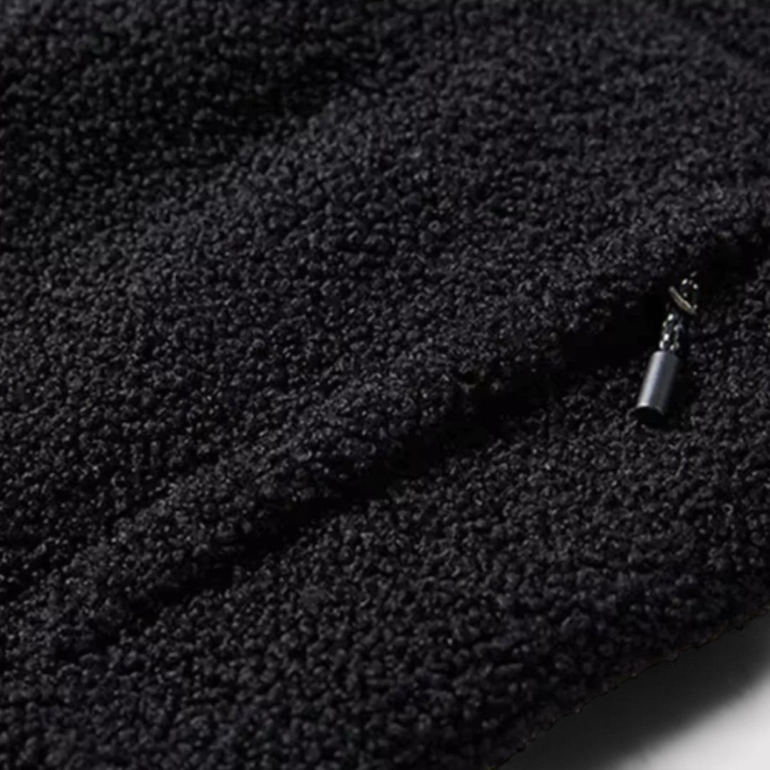 Thickened lamb fleece jacket for men