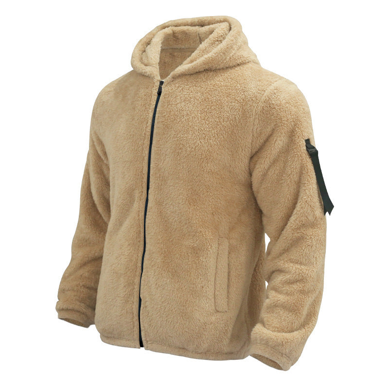 Men’s Softshell Jacket – Fleece Lined – Standard Fit – Zipper Pockets – High Neck