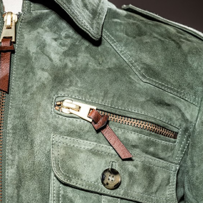 Men’s Full-Zip Jacket – Tailored Fit – Utility Pockets